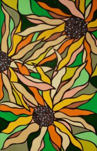 TrainorArt - Sunflower Field 2 - 2021 - 65 X 100